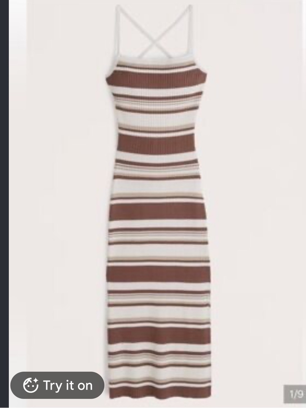 Abercrombie & Fitch Striped Midi Dress